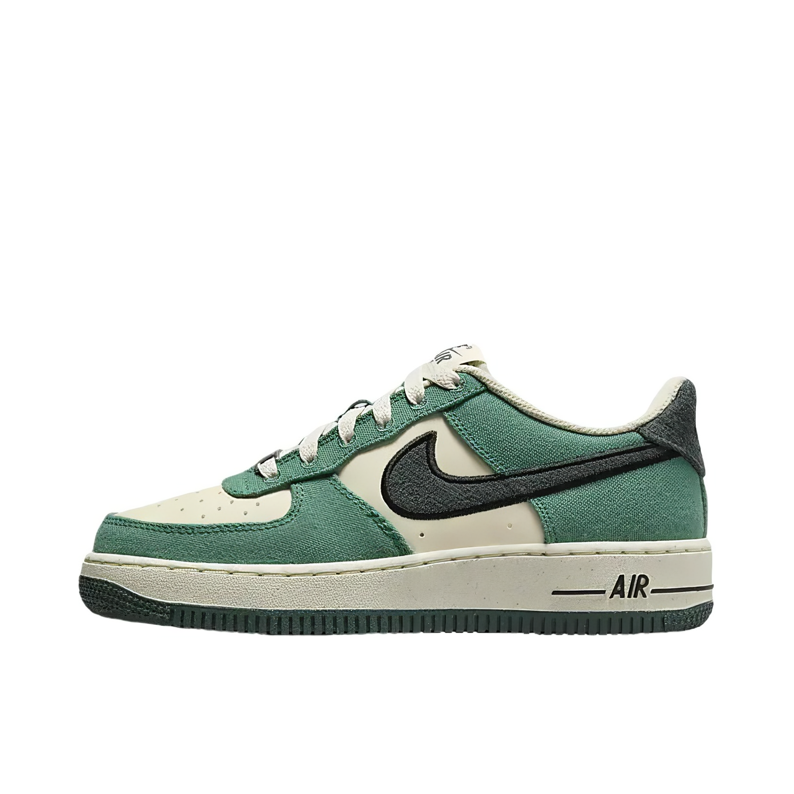 推荐商品：Nike Air Force 1 空军一号 板鞋 轻便舒适百搭耐磨防滑复古 女款/绿色/米色  