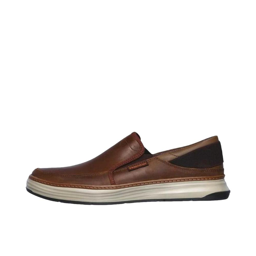 推荐商品：Skechers/斯凯奇 Moreno Relton Loafer 运动休闲鞋 低帮轻便耐磨 深棕色