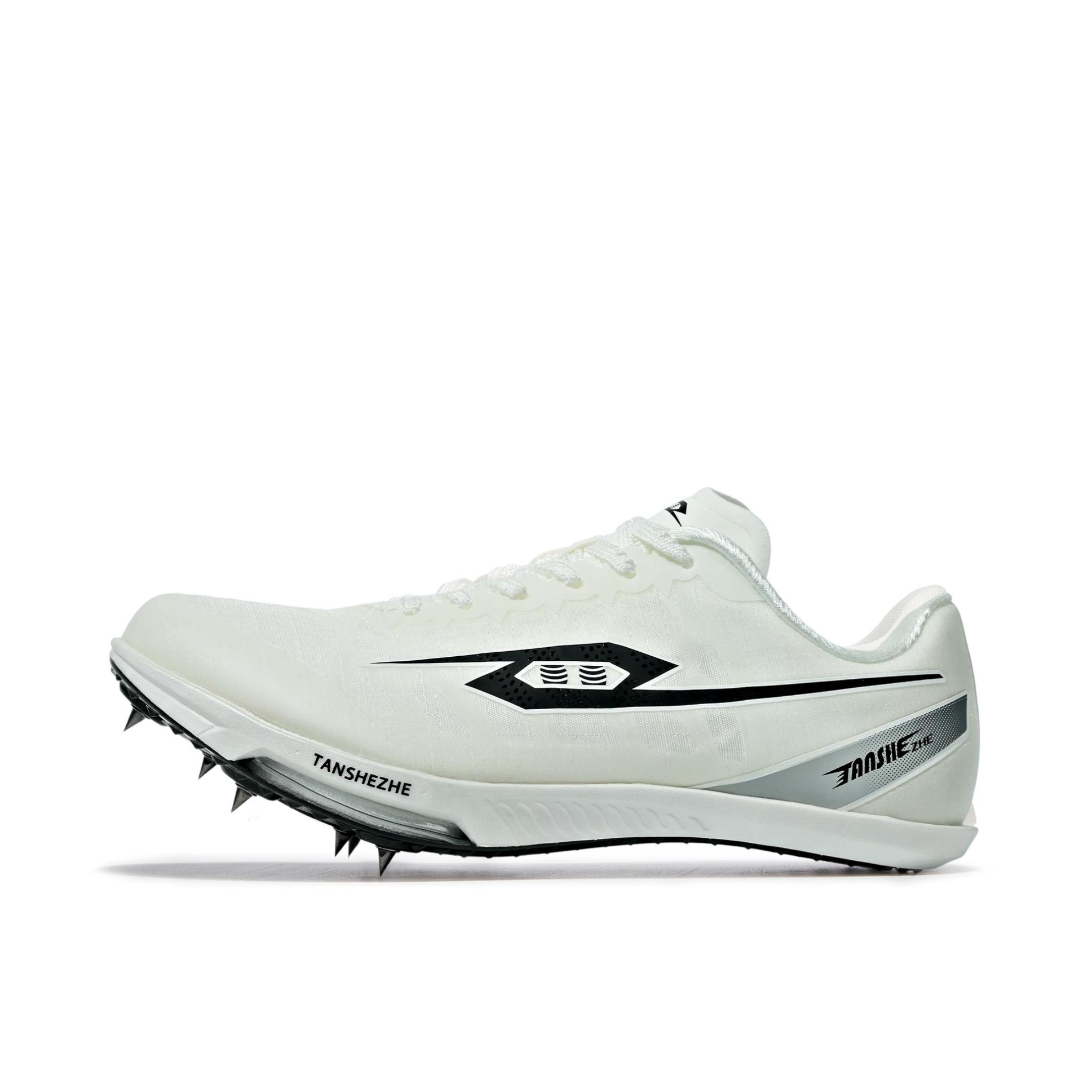 推荐商品：弹射者 Air-one 跑鞋 体考全掌碳板田径短跑跳远网面 白色