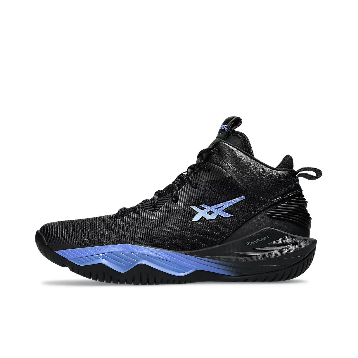 推荐商品：Asics/亚瑟士 Nova Surge 2 回弹缓震 防滑耐磨 轻盈 缓冲 实战 圆头 篮球鞋 黑色/深蓝