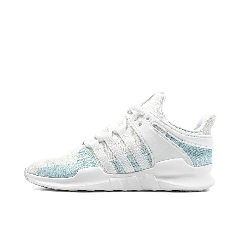 推荐商品：adidas Originals EQT Support ADV 潮流复古 减震透气 舒适轻便 防滑耐磨 织物 运动休闲鞋 Parley Blue Spirit 冰晶白