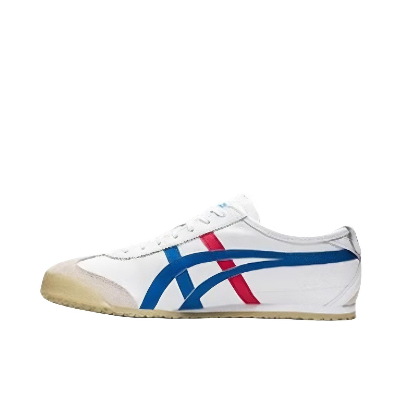 推荐商品：Onitsuka Tiger Mexico 66 德训鞋 运动休闲鞋 复古轻便透气舒适百搭防滑 白色/淡灰蓝