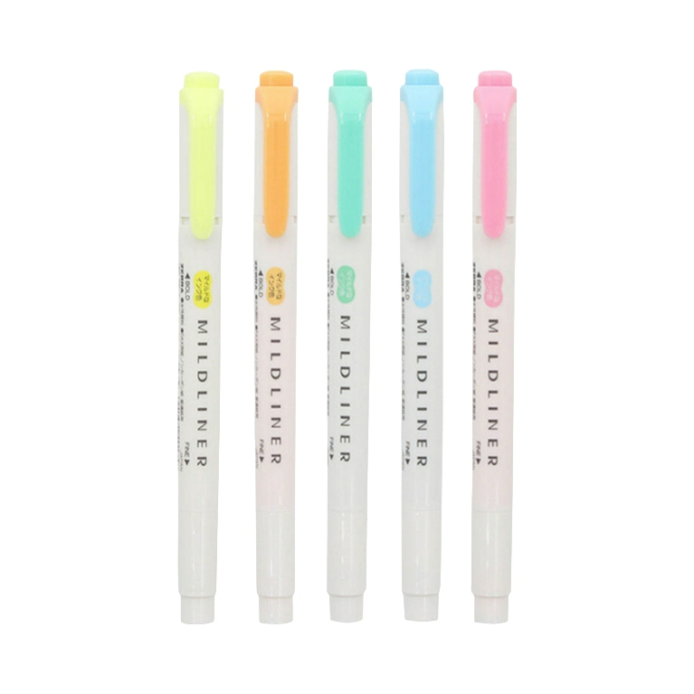 推荐商品：ZEBRA/斑马牌 WKT7 双头柔和荧光笔 多色组合 手绘手账重点标记