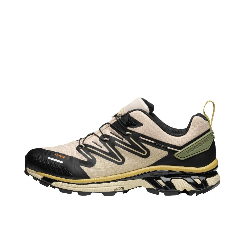 推荐商品：Salomon/萨洛蒙 XT-RUSH 2 防滑耐磨 减震 网布 百搭潮流 防水 支撑 织物 圆头 包裹 运动休闲鞋 米色/黑色