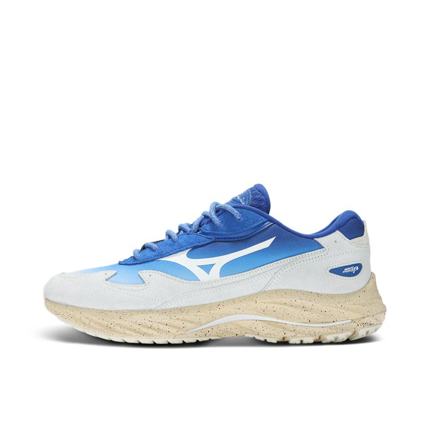 推荐商品：Mizuno/美津浓 Wave Rider β 复古潮流 拼接 软弹 运动休闲鞋 永井博联名/深蓝/白色