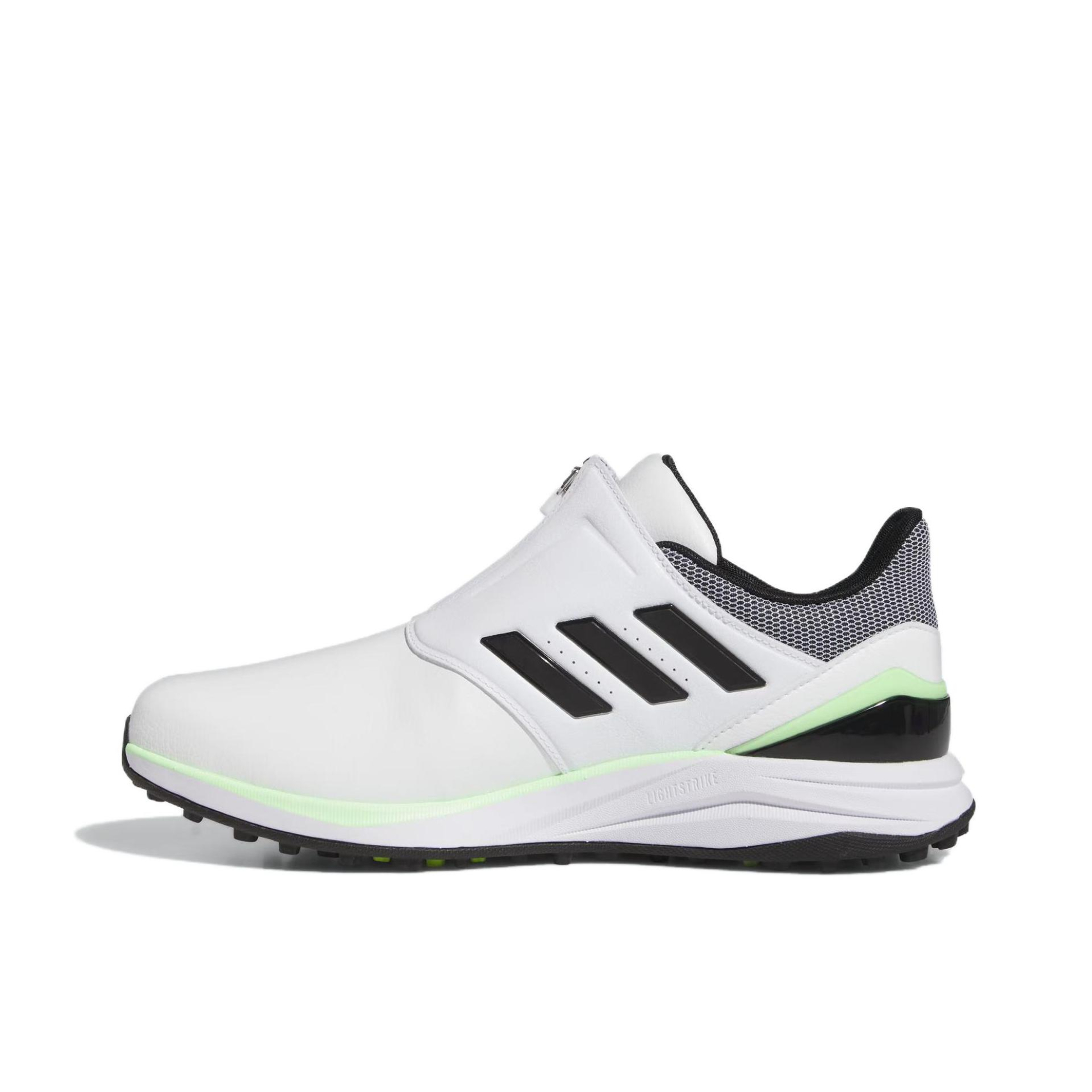 推荐商品：adidas SolarMotion Boa 防滑耐磨 圆头 减震透气 运动 高尔夫鞋 白色/黑色