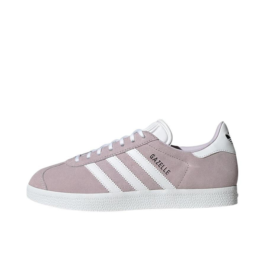 推荐商品：adidas Originals Gazelle T头鞋 德训鞋 板鞋 轻便复古薄底舒适百搭减震耐磨贴合圆头 白色/淡紫色