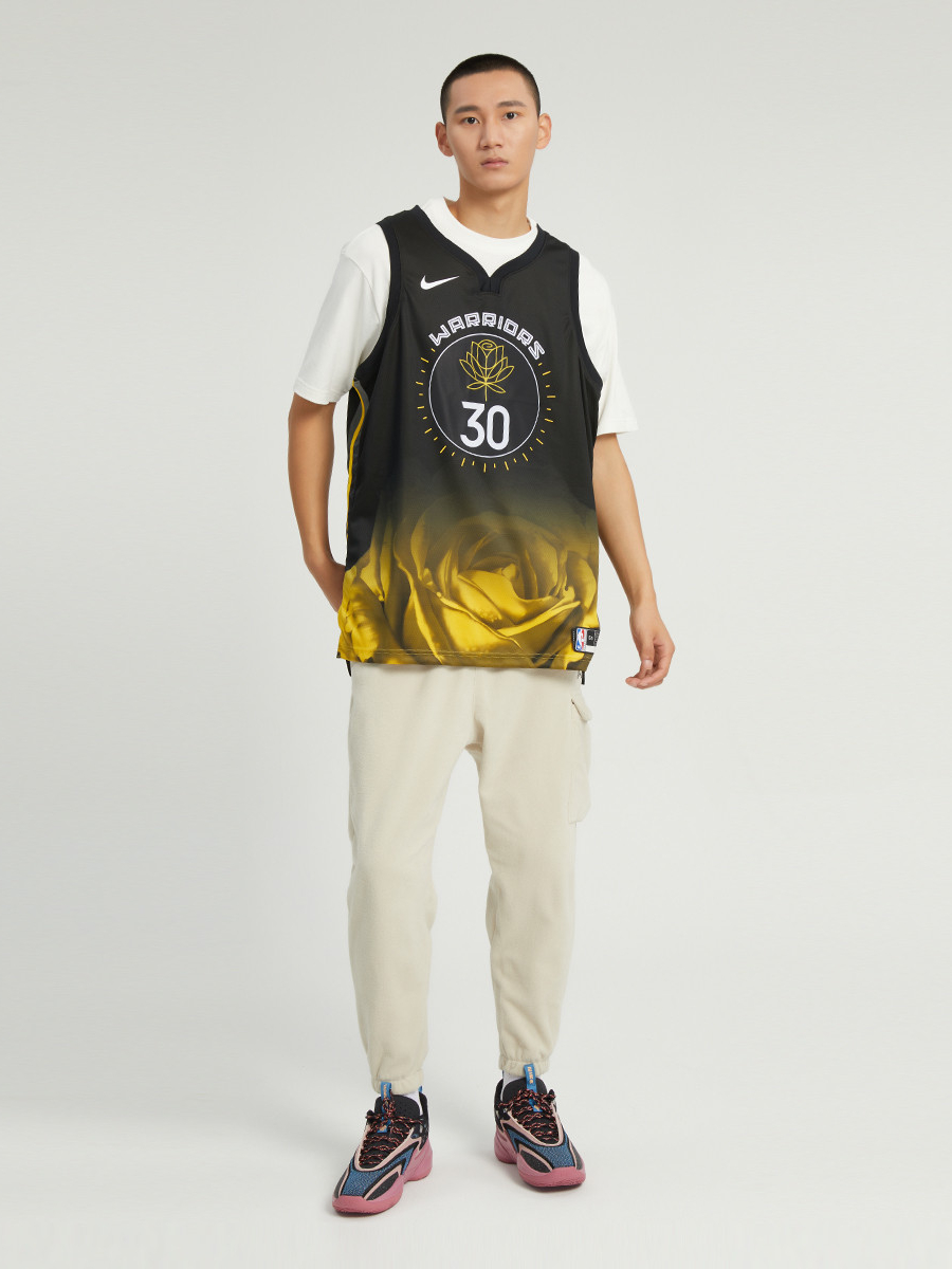 推荐商品：Nike NBA库里 金州城市限定勇士队 速干无袖圆领30号球衣 22-23/City/SW