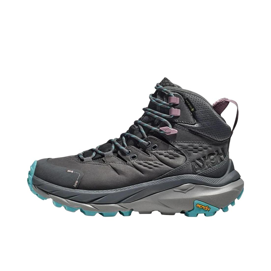 推荐商品：HOKA ONE ONE Kaha 2 GTX 舒适 防水 防滑耐磨 徒步鞋 户外鞋 灰色/蓝色