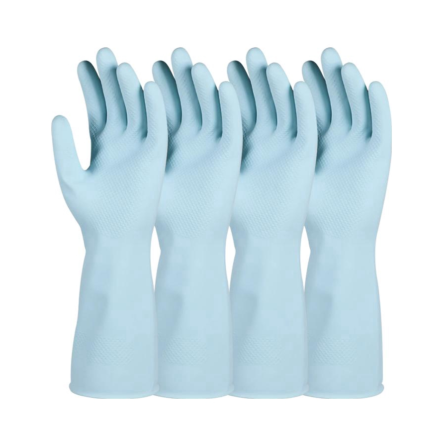 推荐商品：妙洁 MGDM-C 天然乳胶 防水清洁防滑橡胶绒 手套