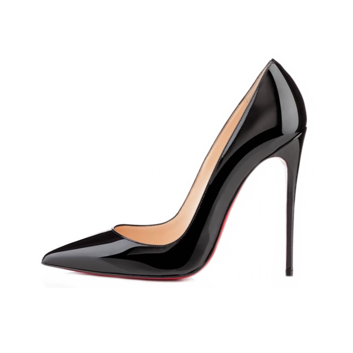 推荐商品：Christian Louboutin So Kate 120 休闲简约 耐磨 尖头 皮革 套脚 细跟 高跟鞋 3130694BK01 黑色