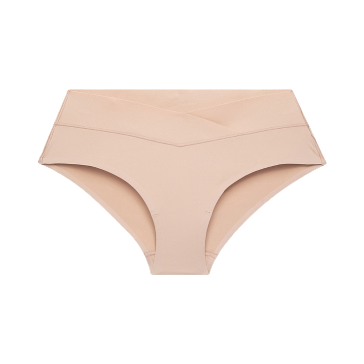 Calvin Klein/卡文克莱 美拉德七夕礼物棉质裆半包臀无痕防夹臀光滑性感贴身女士三角内裤 QF6357AD