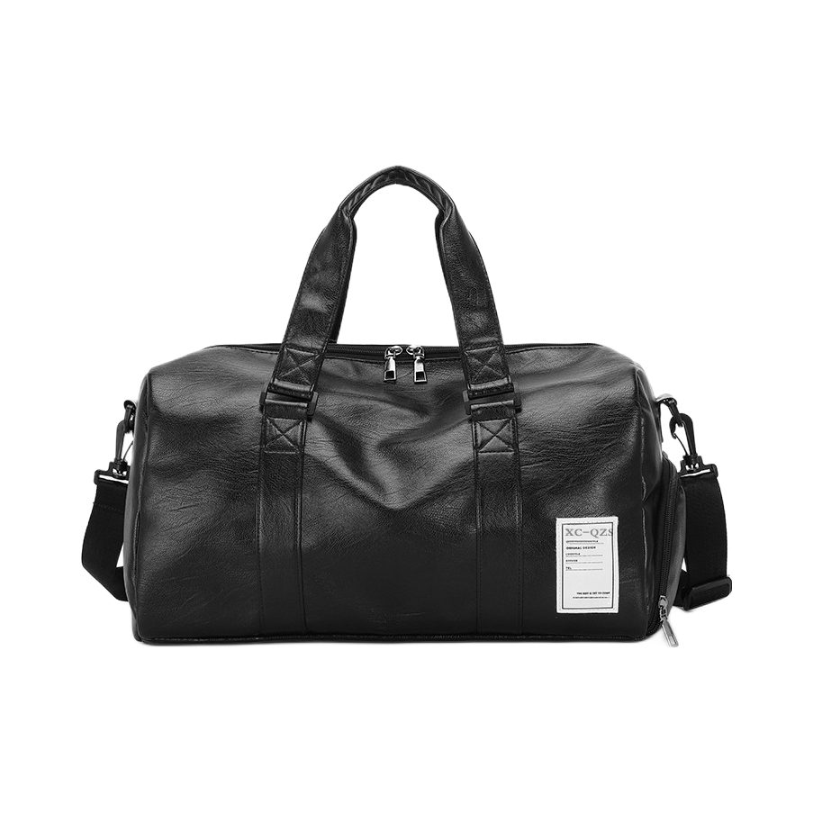 推荐商品：LOUIS ROYALN 休闲运动多功能大容量防水PU斜挎单肩手提健身包