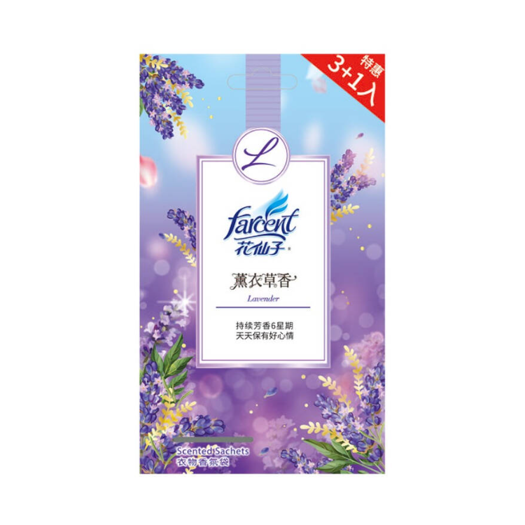 推荐商品：FARCENT/花仙子 衣物香氛袋 40g 盒装衣柜卧室