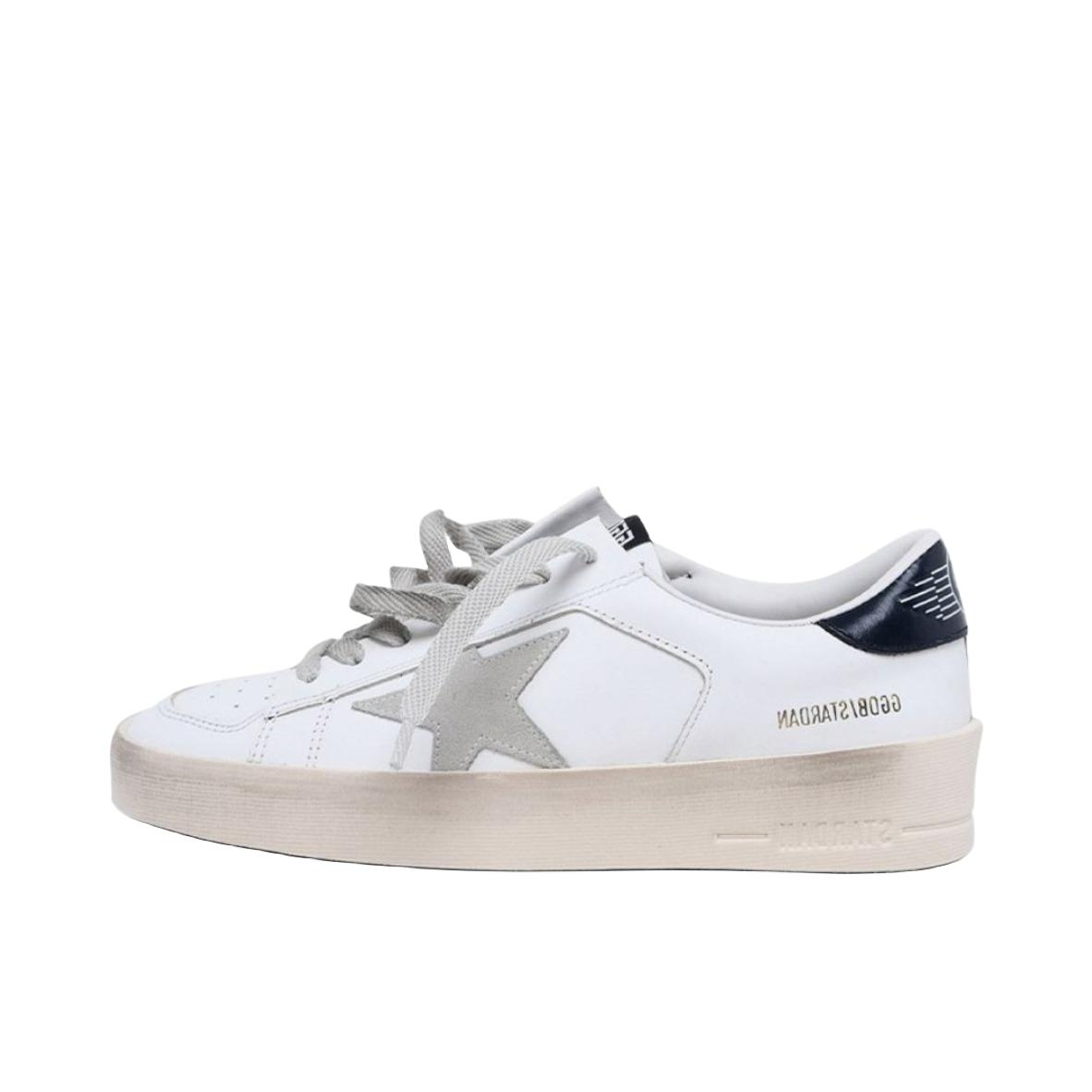 推荐商品：Golden Goose Stardan 圆头 舒适耐磨 百搭 复古时尚 通勤 印花标志 脏脏鞋 休闲鞋 白色/黑色