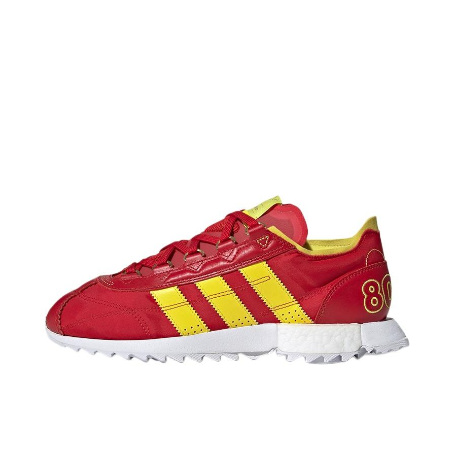 推荐商品：adidas Originals SL7600 防滑耐磨 舒适减震 复古 潮流百搭 运动休闲鞋 红色/黄色