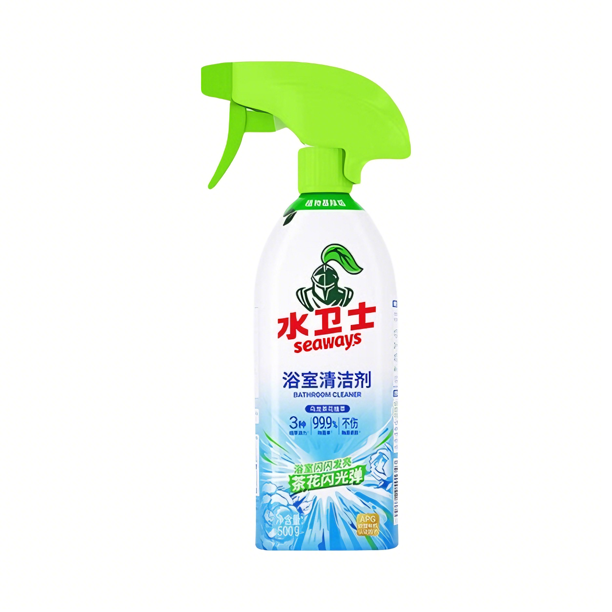 推荐商品：seaways/水卫仕 除水垢除菌 强力去污 浴室清洁剂 500g 瓶装