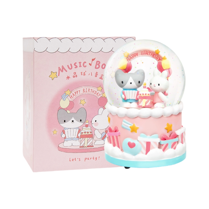 推荐商品：猫的天空之城 阿坦的party 水晶球八音盒 周边