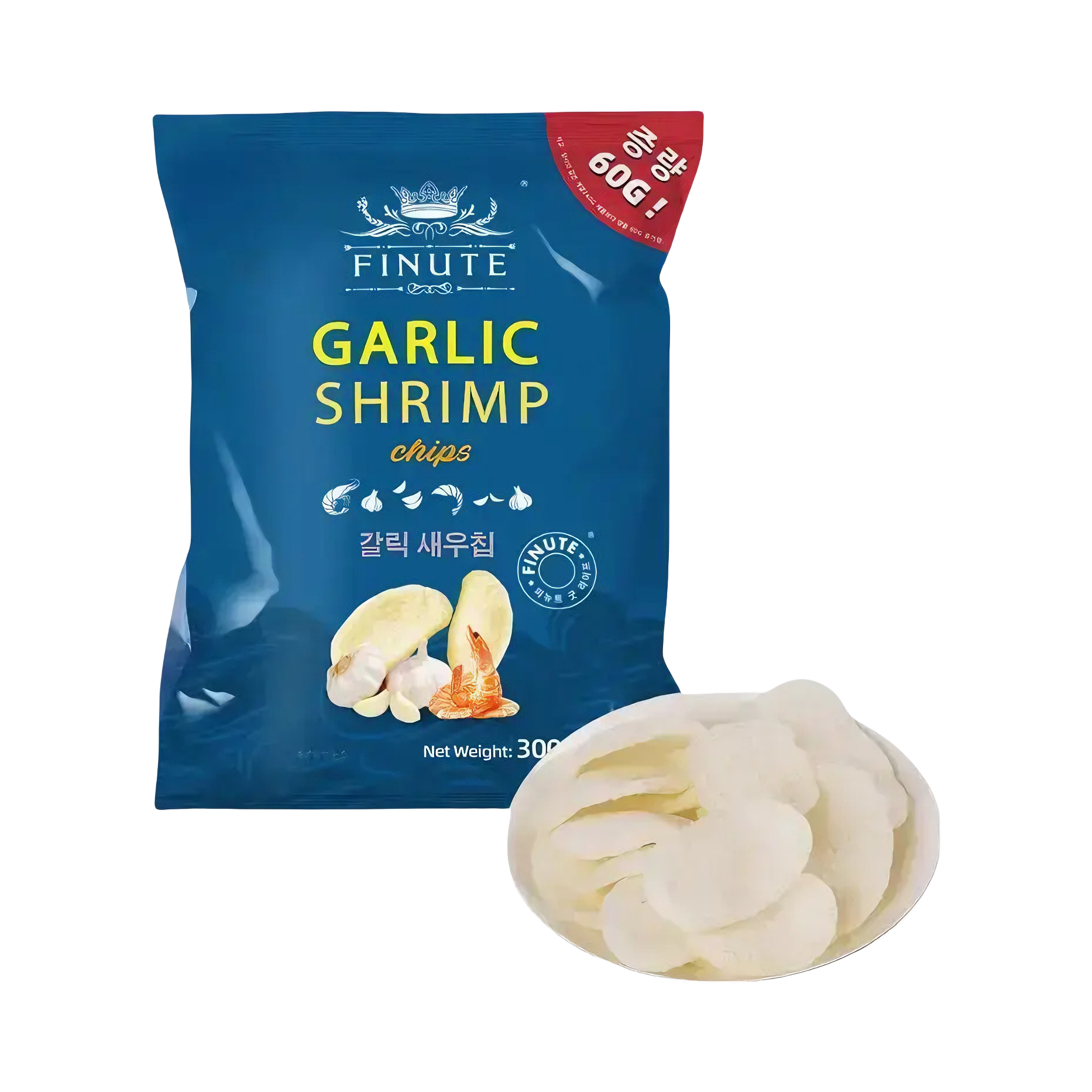 推荐商品：FINUTE/趣莱福 虾片 300g 袋装