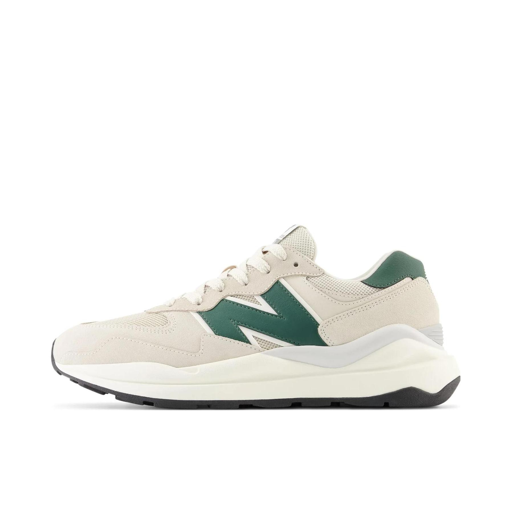 推荐商品：New Balance 5740 跑鞋 轻便减震防滑耐磨透气拼接织物防水复古 米色/绿色