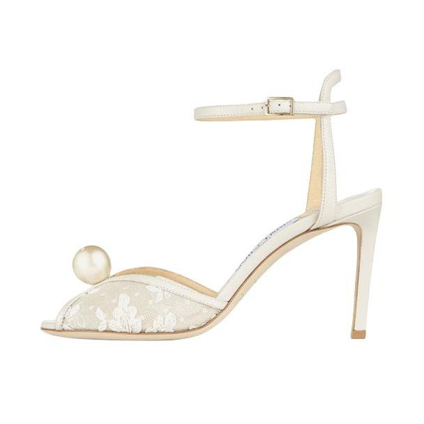 推荐商品：Jimmy Choo SACORA 85 时尚 舒适 高跟鞋 象牙白