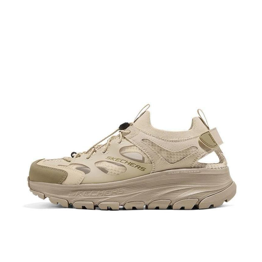 推荐商品：Skechers/斯凯奇 岚霖 户外 溯溪 防滑轻质 休闲 一脚蹬 缓震 绑带 软底 涉水 松紧带 凉鞋 沙黄色