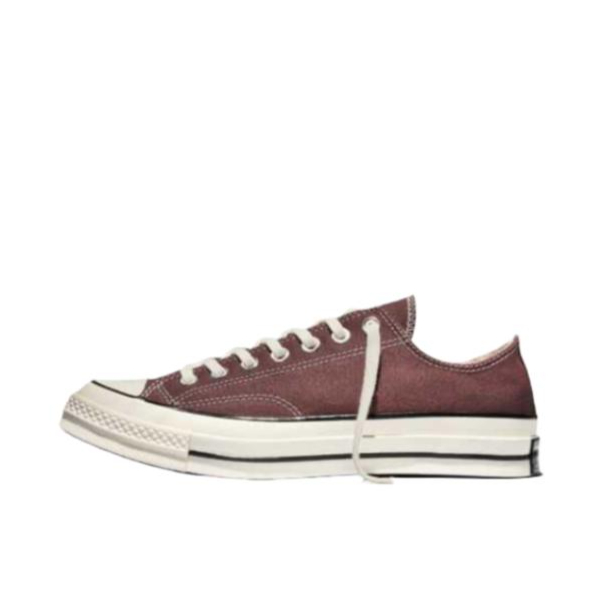 推荐商品：Converse/匡威 Chuck 70 帆布鞋 防滑耐磨薄底轻便透气舒适百搭复古时尚贴合圆头流光风 暮光腮红棕/白鹭/黑色