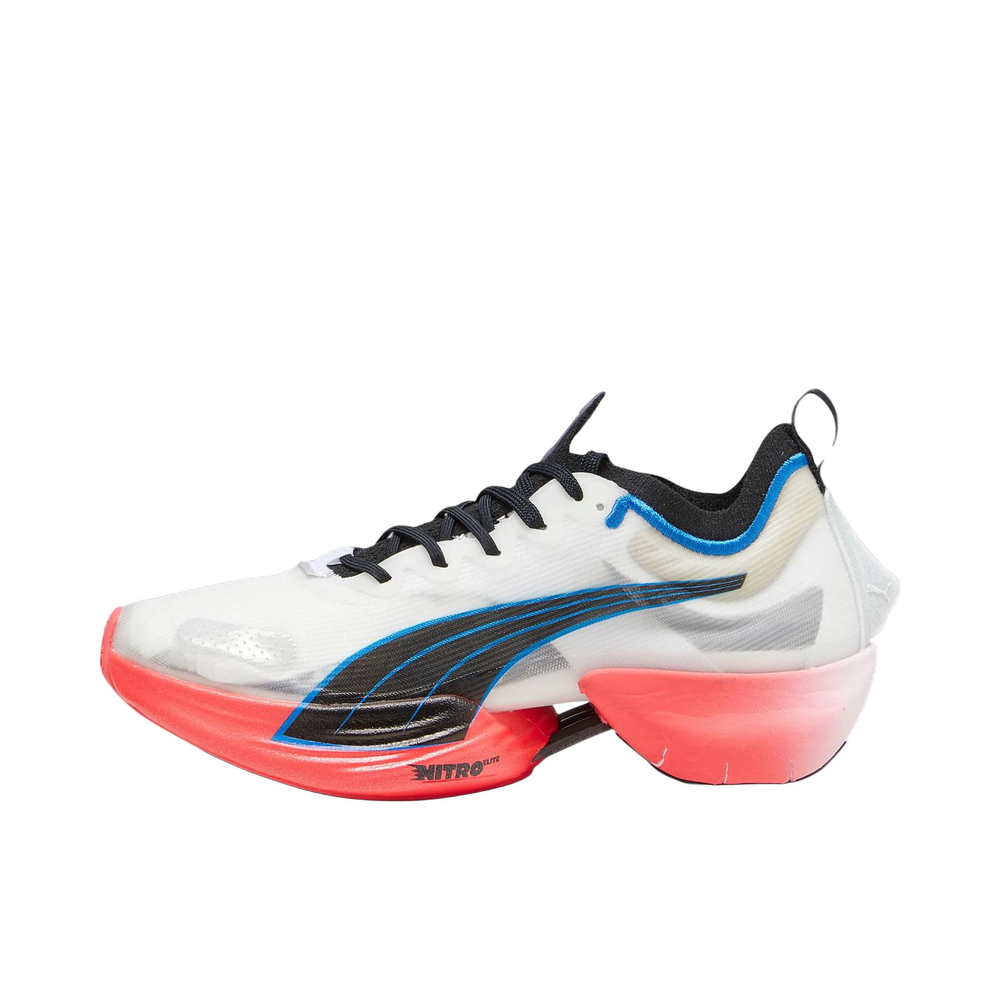 推荐商品：Puma/彪马 Fast-R Nitro Elite 织物 回弹 透气支撑 碳板 异爪 跑鞋 白色/红色/黑色