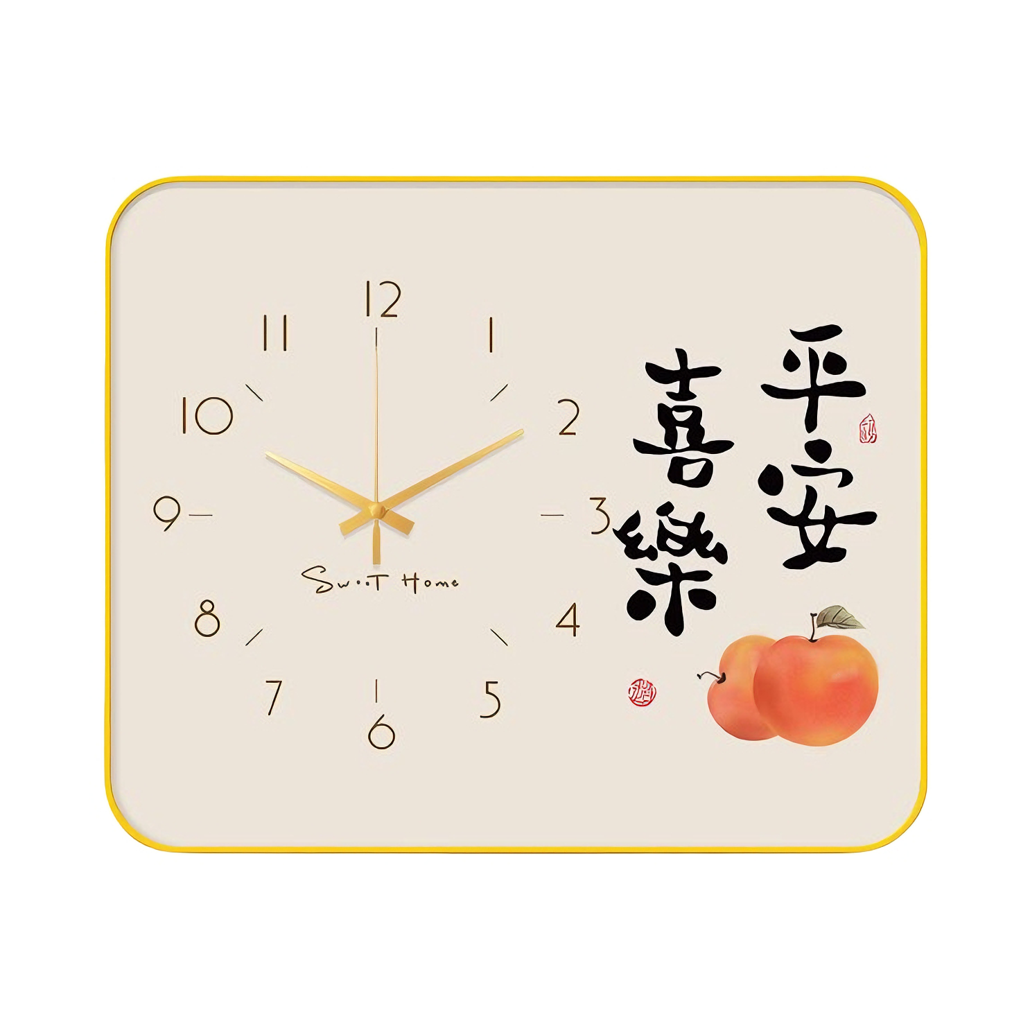 推荐商品：品美 干电池款 简约台式坐式晶瓷台钟