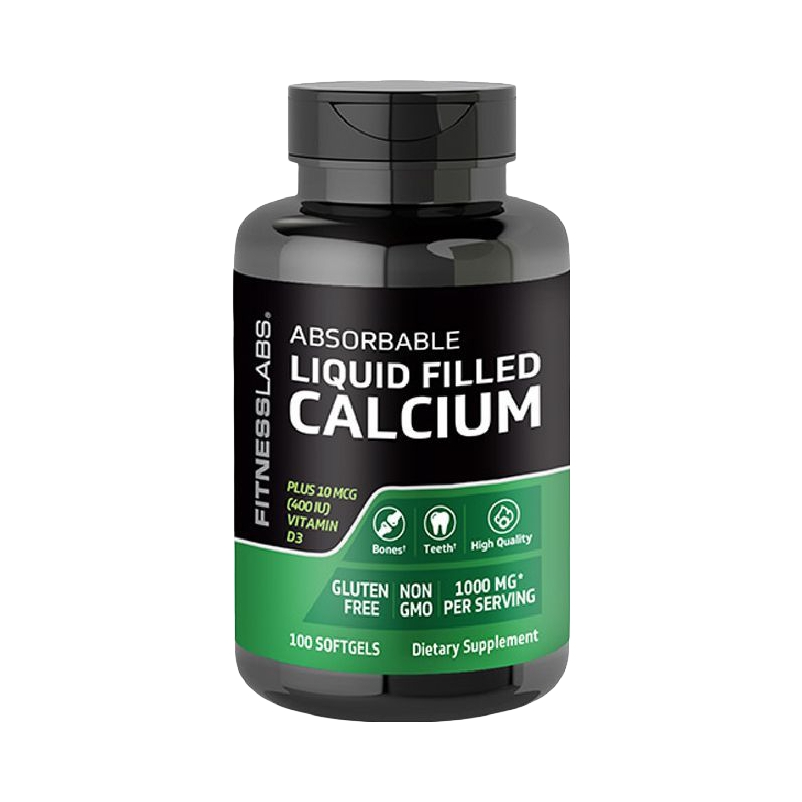 推荐商品：Fitness Labs./肌魔 液体钙+VD软胶囊