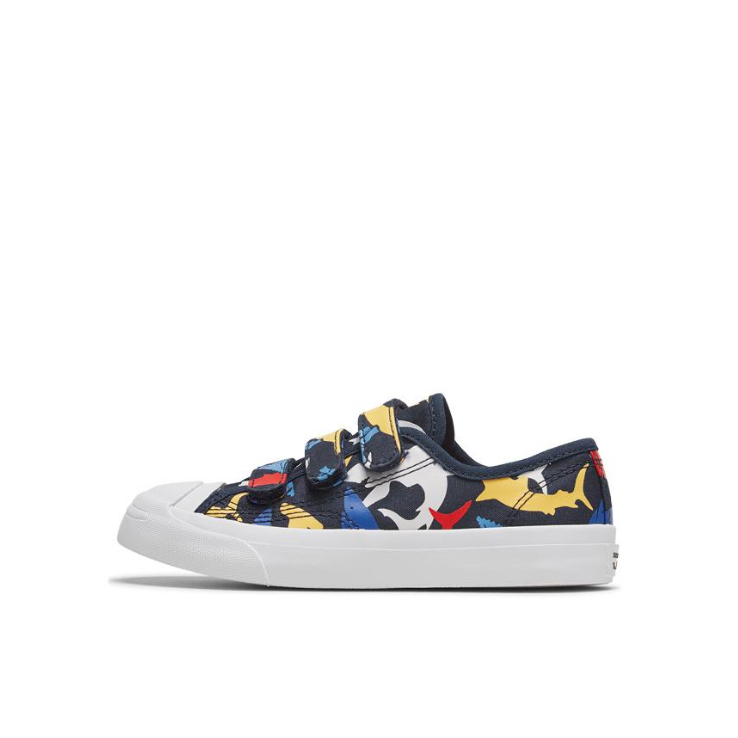 推荐商品：Converse/匡威 Jack Purcell 开口笑 防滑耐磨 休闲 儿童帆布鞋 小童/暗夜蓝