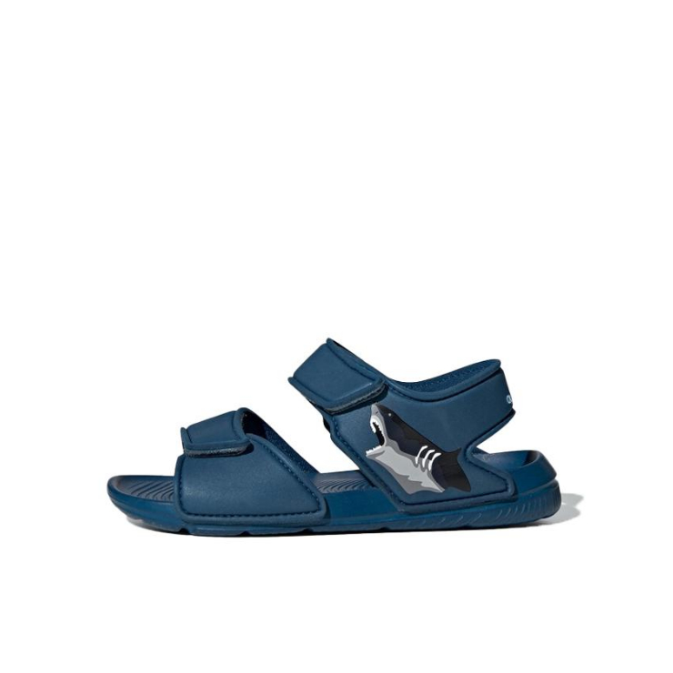 推荐商品：adidas/阿迪达斯 AltaSwim 魔术贴 轻运动 沙滩太空革 防滑耐磨 轻便透气 防踢 舒适 休闲 凉鞋儿童 小童/鲨鱼/墨绿