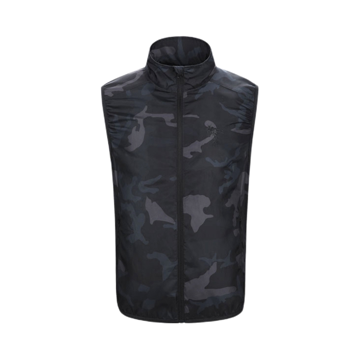 推荐商品：B.S.HORSE/黑仕马 防暑制冷充电风扇立领马甲 男女同款 H1936 迷彩/2万毫安充电宝