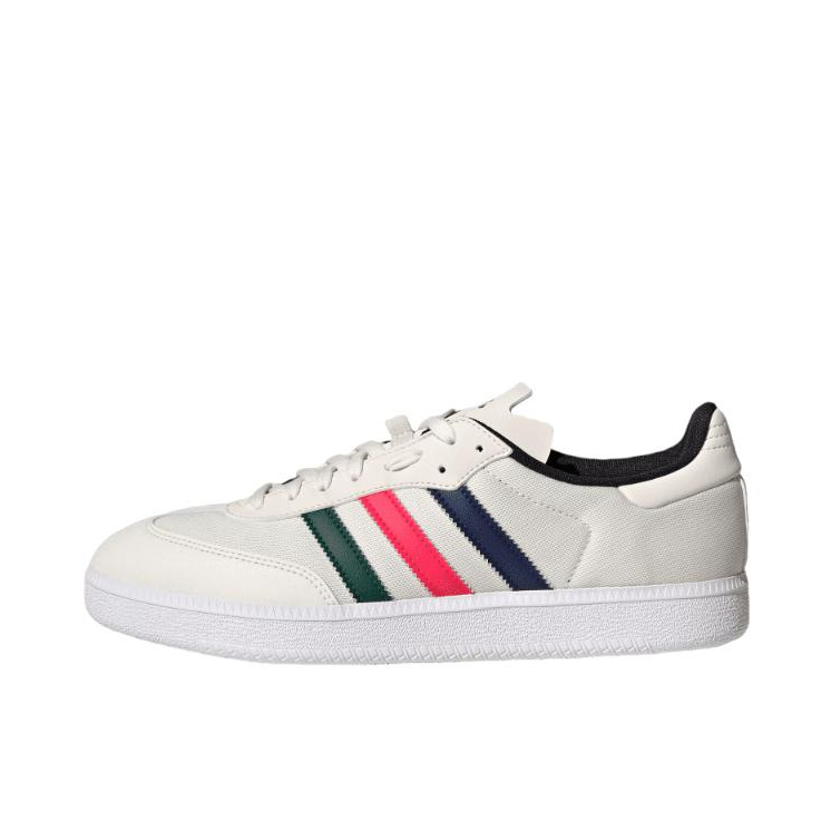推荐商品：adidas VELOSAMBA LEA 德训鞋 训练鞋 T头鞋骑行塑胶地板 粉白/亮红/深蓝