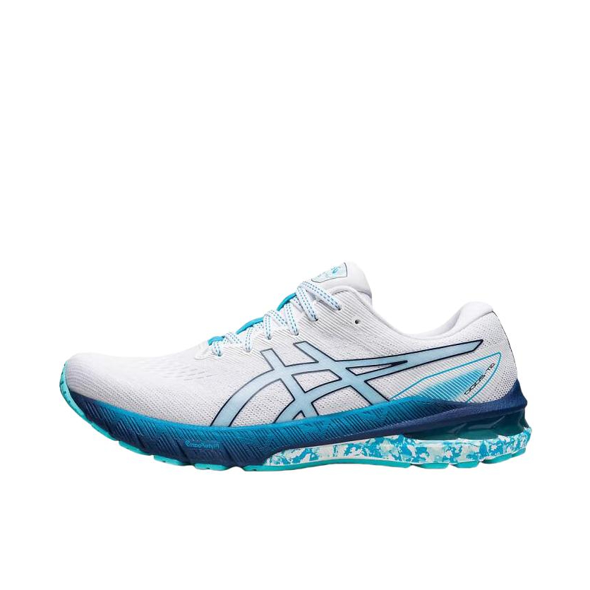 推荐商品：Asics/亚瑟士 GT-2000 10 轻量回弹 稳定支撑 缓震防滑 舒适耐磨 透气 织物 马拉松 跑鞋 白色/冰薄荷