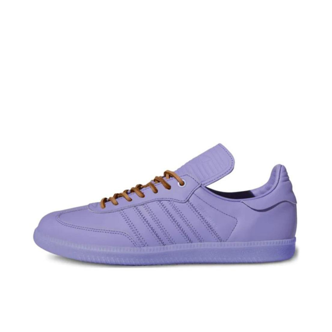推荐商品：adidas Originals Samba OG T头鞋 板鞋 经典复古舒适百搭耐磨合成革圆头薄底贴合 Pharrell Williams联名/紫色