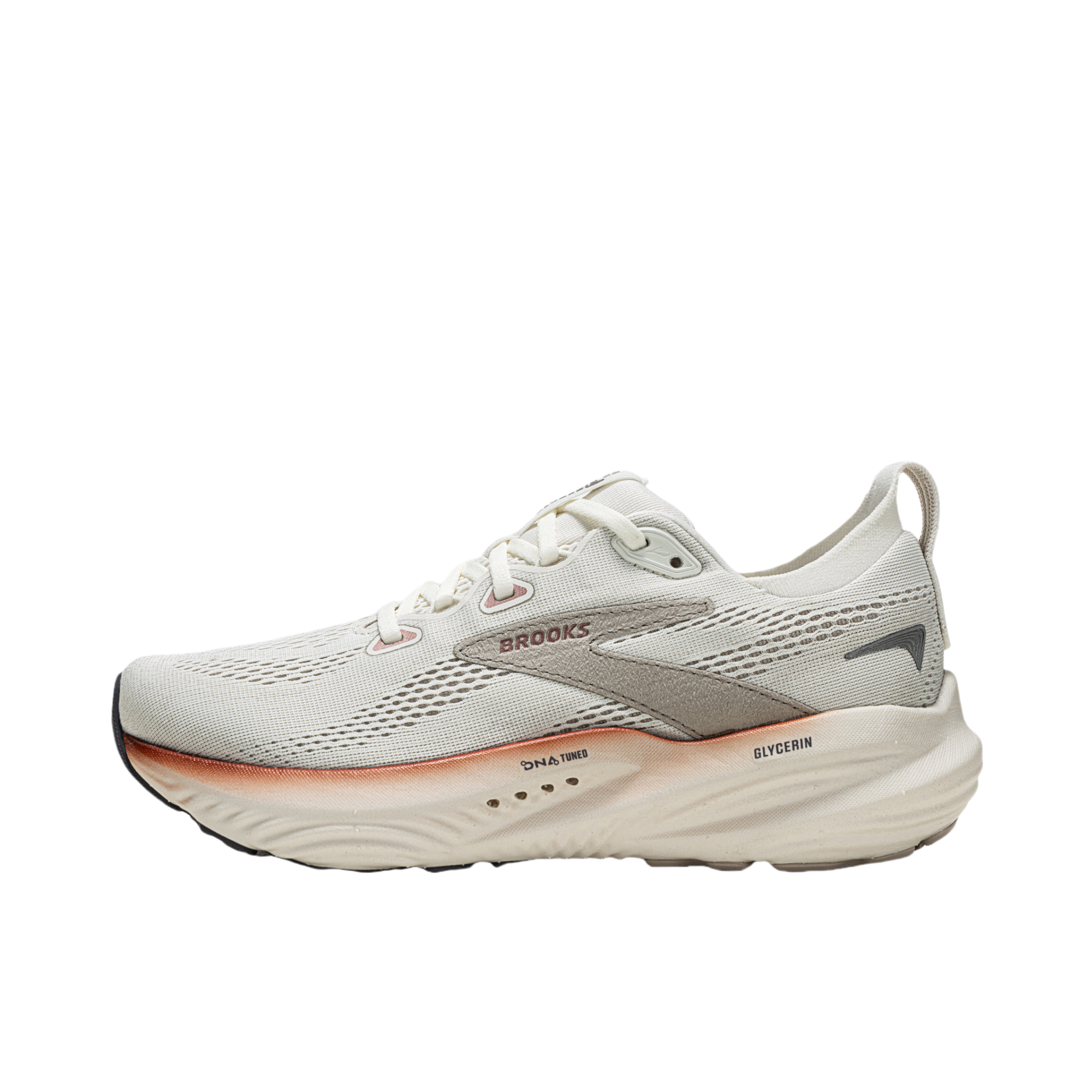推荐商品：Brooks/布鲁克斯  Glycerin 22  甘油 22  减震透气 支撑 长跑  跑鞋 平衡版/女款/椰奶色/卡其灰/玫瑰粉