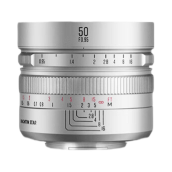 推荐商品：brightin star/星曜 50mmF0.95 62mm APS-C画幅标准定焦镜头 梦幻虚化 夜光填漆 夜神人像 半画幅