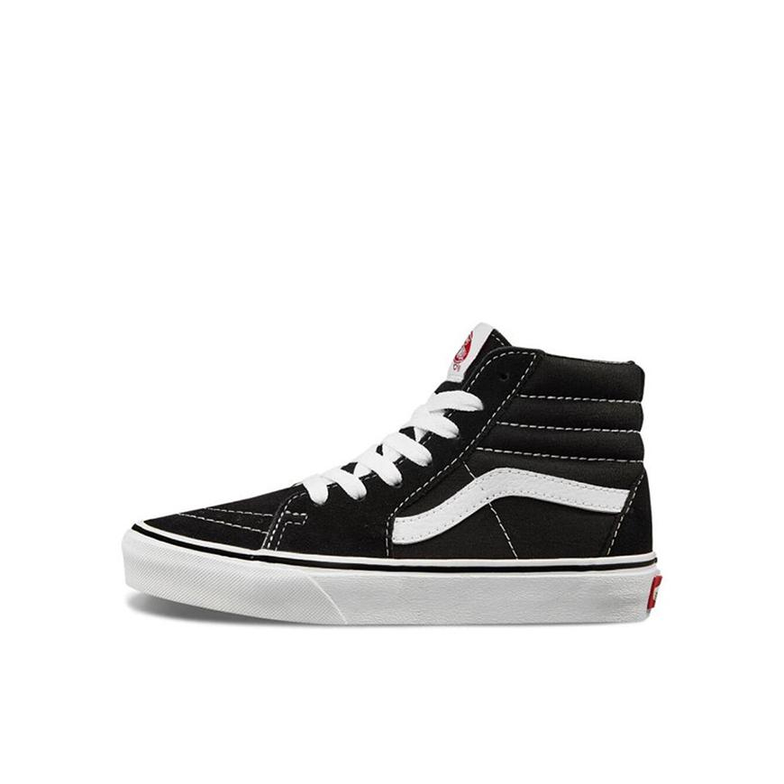 推荐商品：Vans/范斯 Sk8-Hi 防滑耐磨 轻便透气 舒适减震 百搭潮流 休闲运动 板鞋儿童 小童/黑/白色
