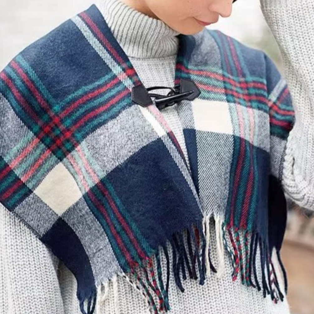 推荐商品：Cogit 牛角扣英伦风保暖围巾 92860