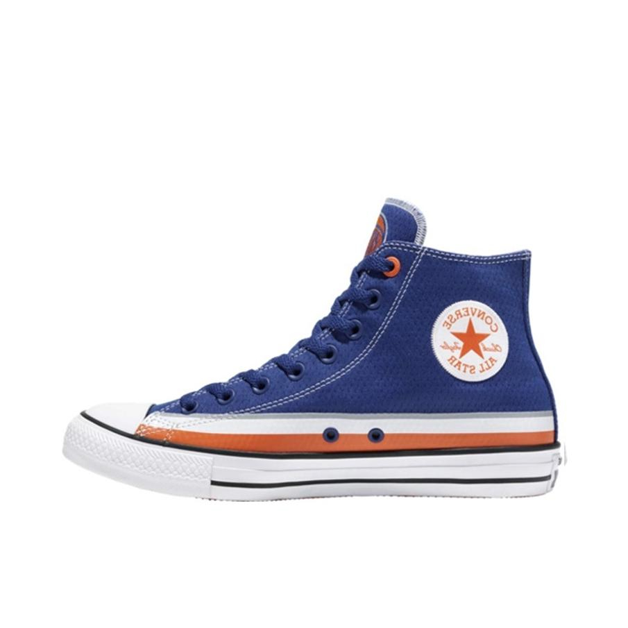 推荐商品：Converse/匡威 Chuck Taylor All Star 帆布鞋 常青款轻便防滑耐磨百搭复古圆头减震贴合高帮 纽约尼克斯队/蓝色