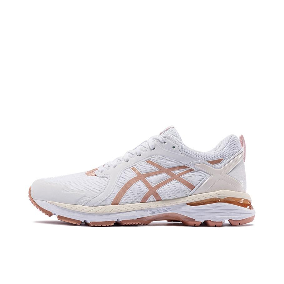 推荐商品：Asics/亚瑟士 GT-Motor 网面透气 稳定支撑 舒适耐磨 缓震回弹 潮流 马拉松 跑鞋 女款/白色/金色