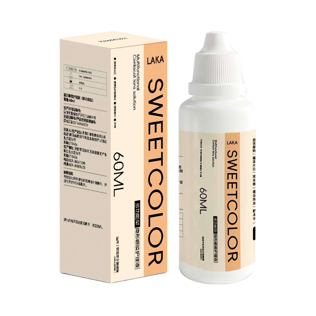 推荐商品：LAKA 隐形眼镜护理液 清洁消毒