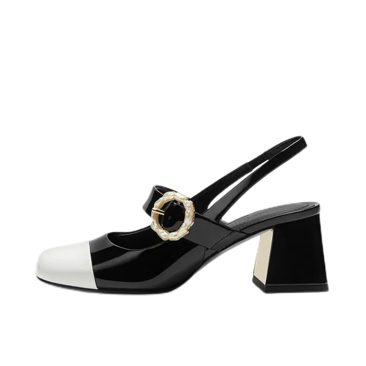 推荐商品：CHARLES&KEITH 高跟鞋 包头 玛丽珍 粗跟一字带 CK1-60361474 黑色