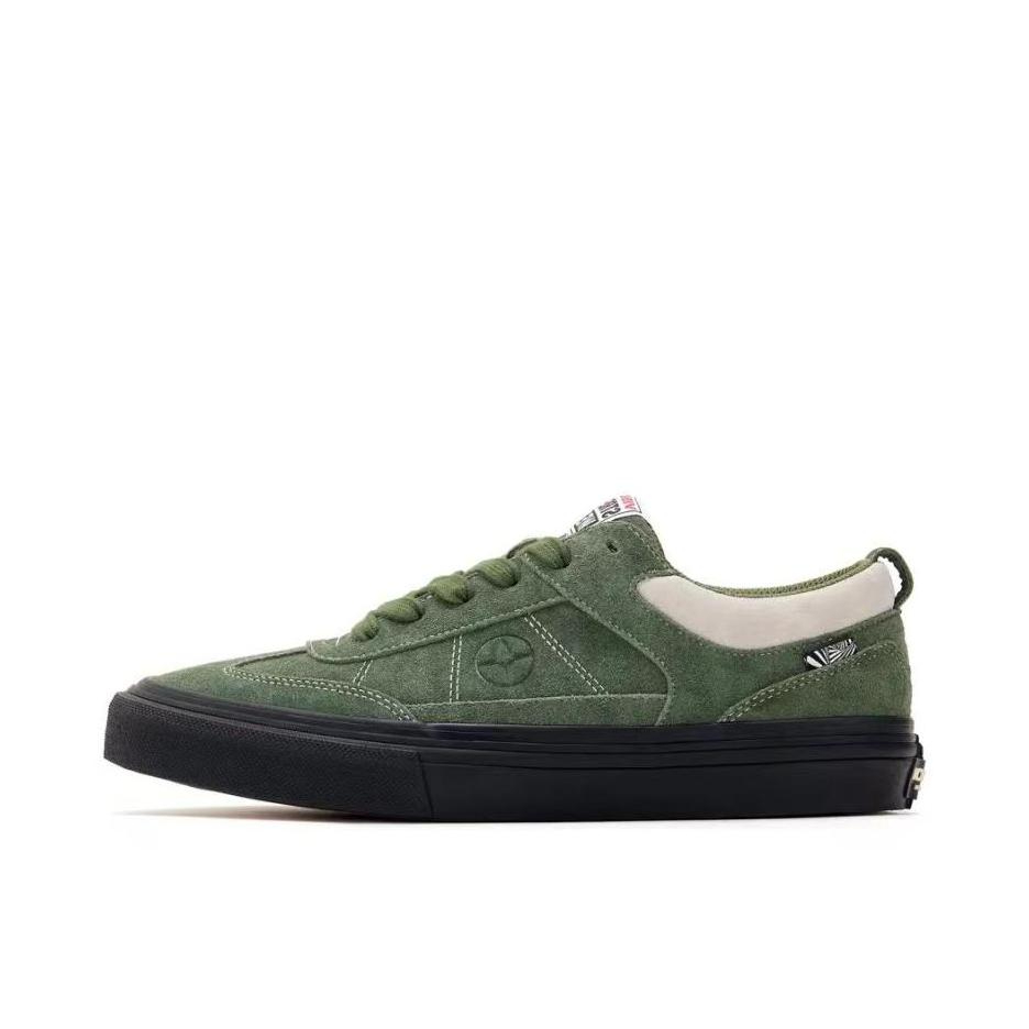 推荐商品：Vision Street Wear Chopper 美式 复古 防滑耐磨 支撑 翻毛皮 刺绣 板鞋 苔藓绿