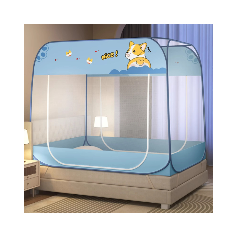 推荐商品：缦彩 全底款 双开门 蒙古包蚊帐 MC5113