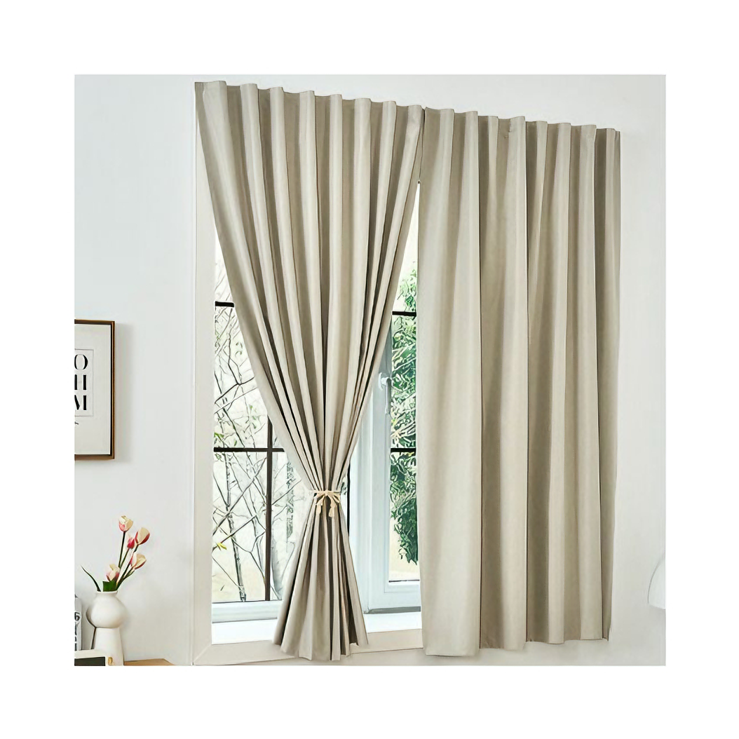 推荐商品：青忆 免打孔魔术贴款 遮光度100% 窗帘