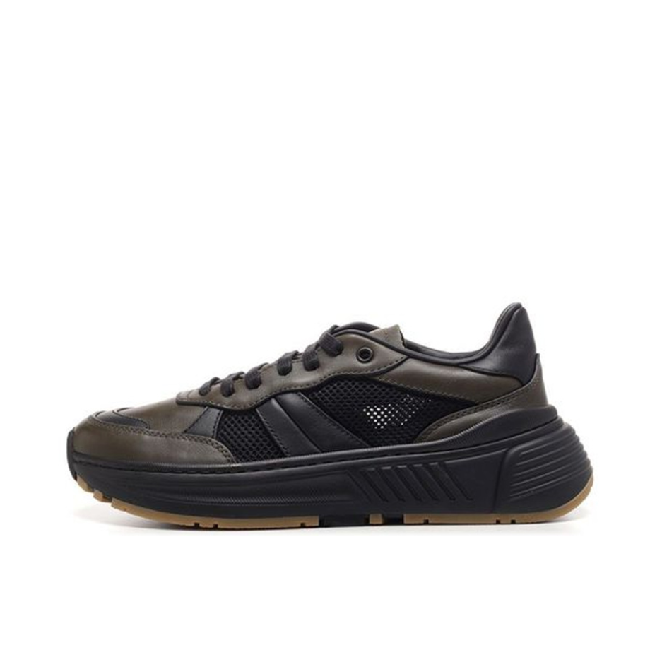 推荐商品：Bottega Veneta 舒适耐磨 运动休闲鞋 565646VJE213362 黑色/绿色