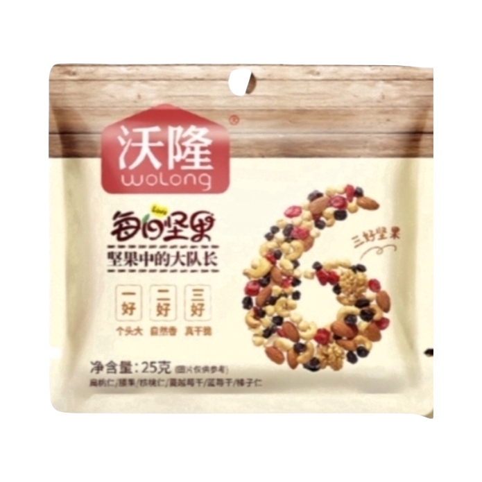 推荐商品：沃隆 成人款 每日坚果 25g 袋装