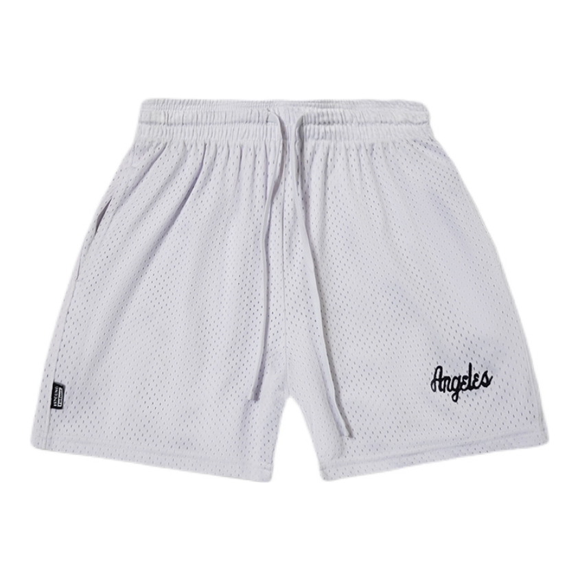 推荐商品：Find Better 双层网刺绣速干运动短裤 男女同款 PT3331 白